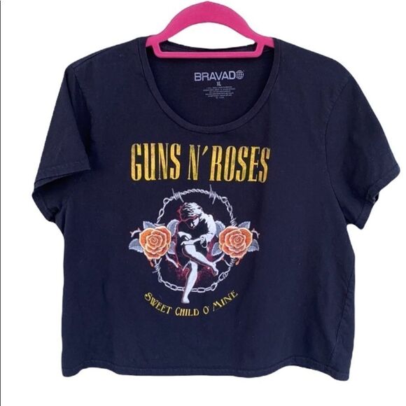 Guns N Roses Bravado Sz XL Crop Tee - Picture 1 of 7